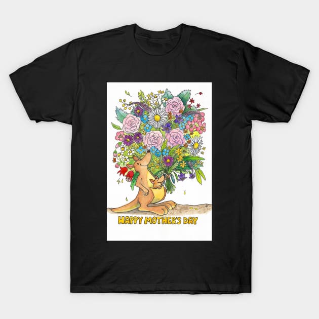 Kangaroo Mother's Day T-Shirt by nicolejanes